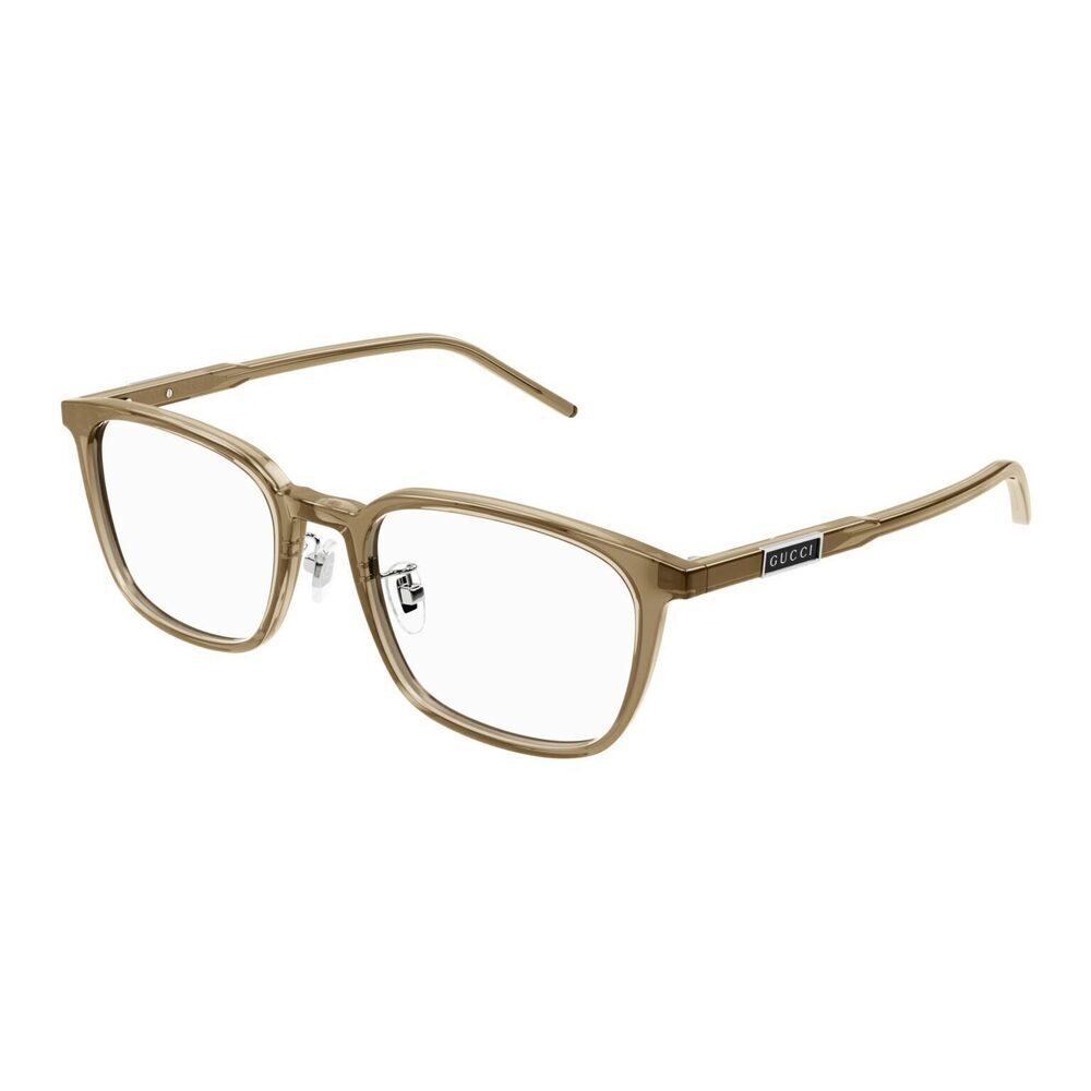 NWT Gucci GG1465OA-004 Brown Square 53mm Eyeglasses